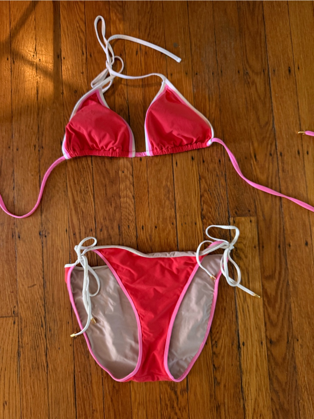 Women’s PQ Swim Red Two-Piece String Bikini Set